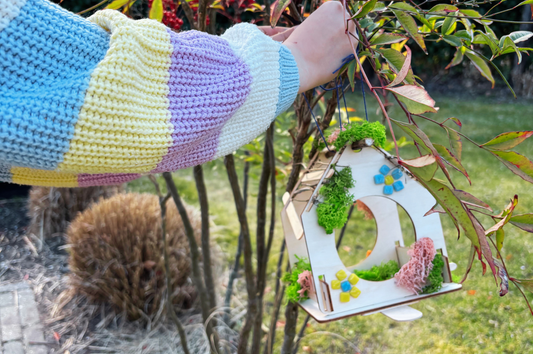 vogelhuis in gebruik