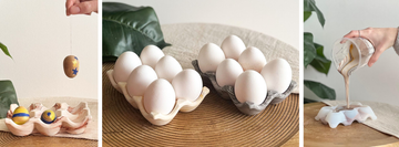 Make your own egg holder with resin