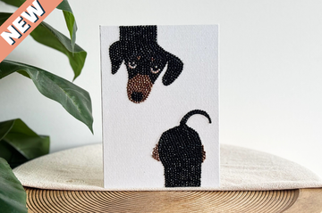 DIY Bedazzling Kit Teckel - Canvas Schilderij