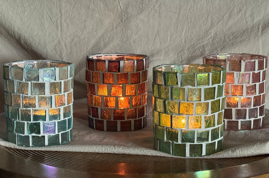 DIY Pakket Waxinelicht met Glasmozaiek