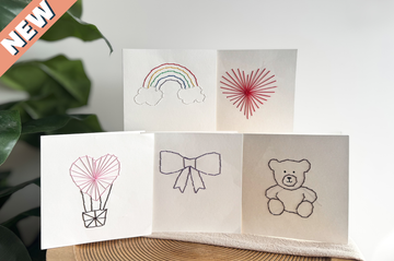 DIY Pakket Borduurkaarten - Geboorte