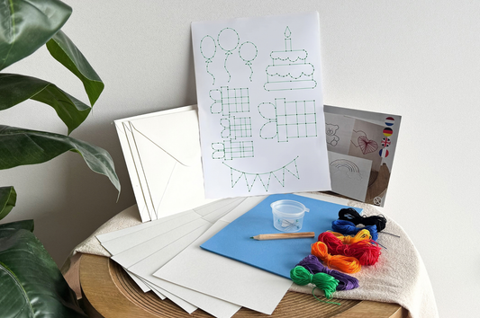 DIY Pakket Borduurkaarten - Verjaardag