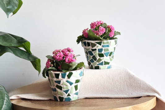 DIY Pakket Mozaïek Bloempot (2 stuks)
