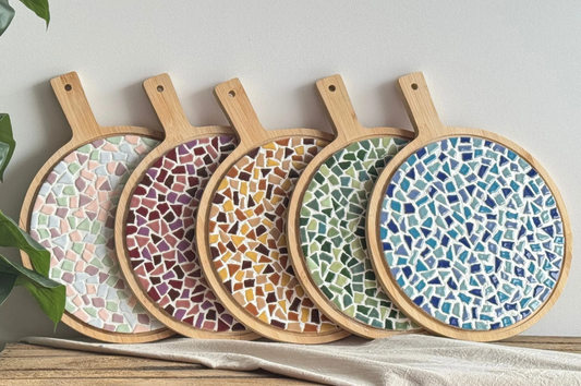 DIY Pakket Mozaiek Ronde Borrelplank Alle Kleuren
