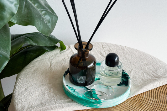 Giethars dienblad groen interieur