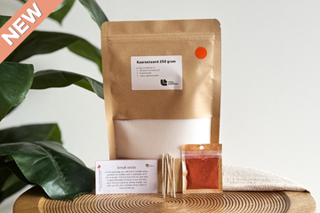 Kaarsenzand incl. Lontjes en Pigmentpoeder