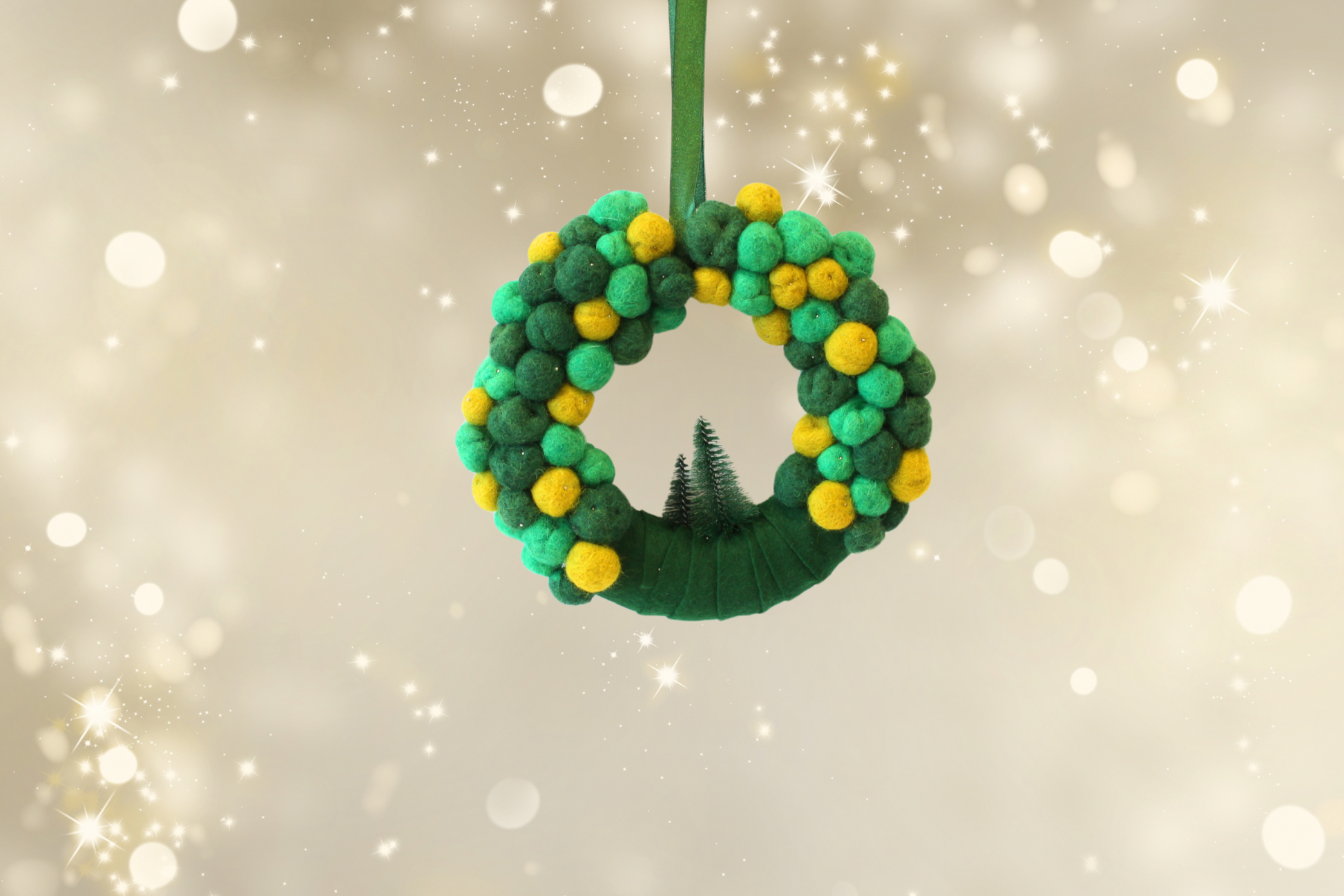 Kerstkrans groen van Little Creations