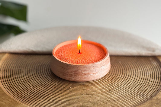 Bundel - DIY Pakket Giethars Kom Ø 13 cm  + Kaarsenzand Incl. Lontjes & Pigmentpoeder