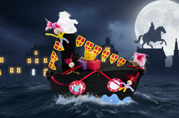 Knutselpakket Sinterklaas Stoomboot