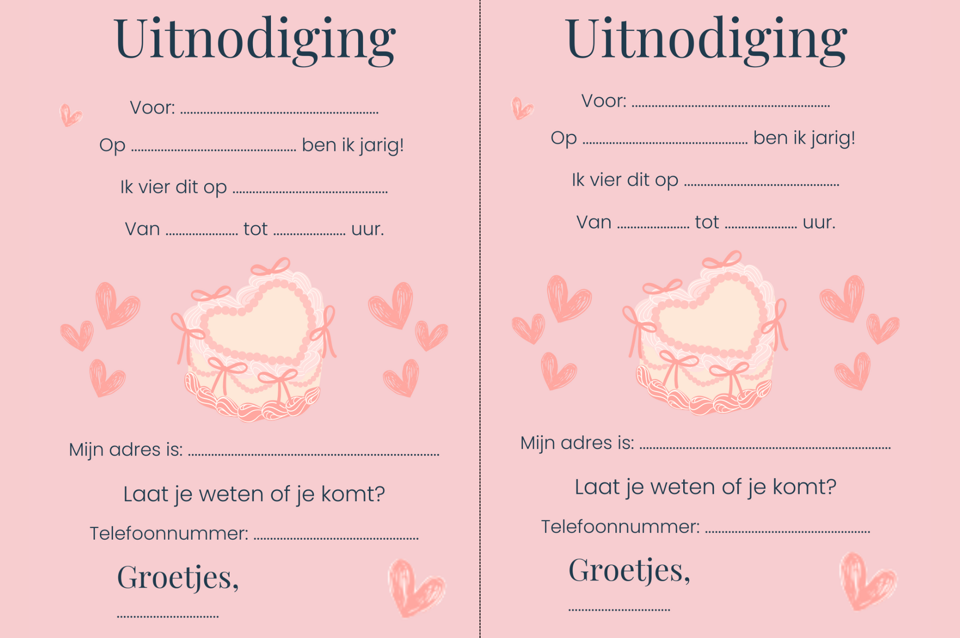 Printableuitnodigingkinderfeestjehartjes