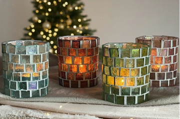 DIY Pakket Waxinelichthouder met Glasmozaiek