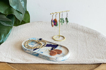 Bundel - DIY Pakket Giethars Schaaltje + Oorbellen Multicolor Incl. Gereedschap