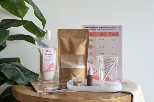 Bundel - DIY Pakket Giethars Schaaltje + Oorbellen Multicolor Incl. Gereedschap