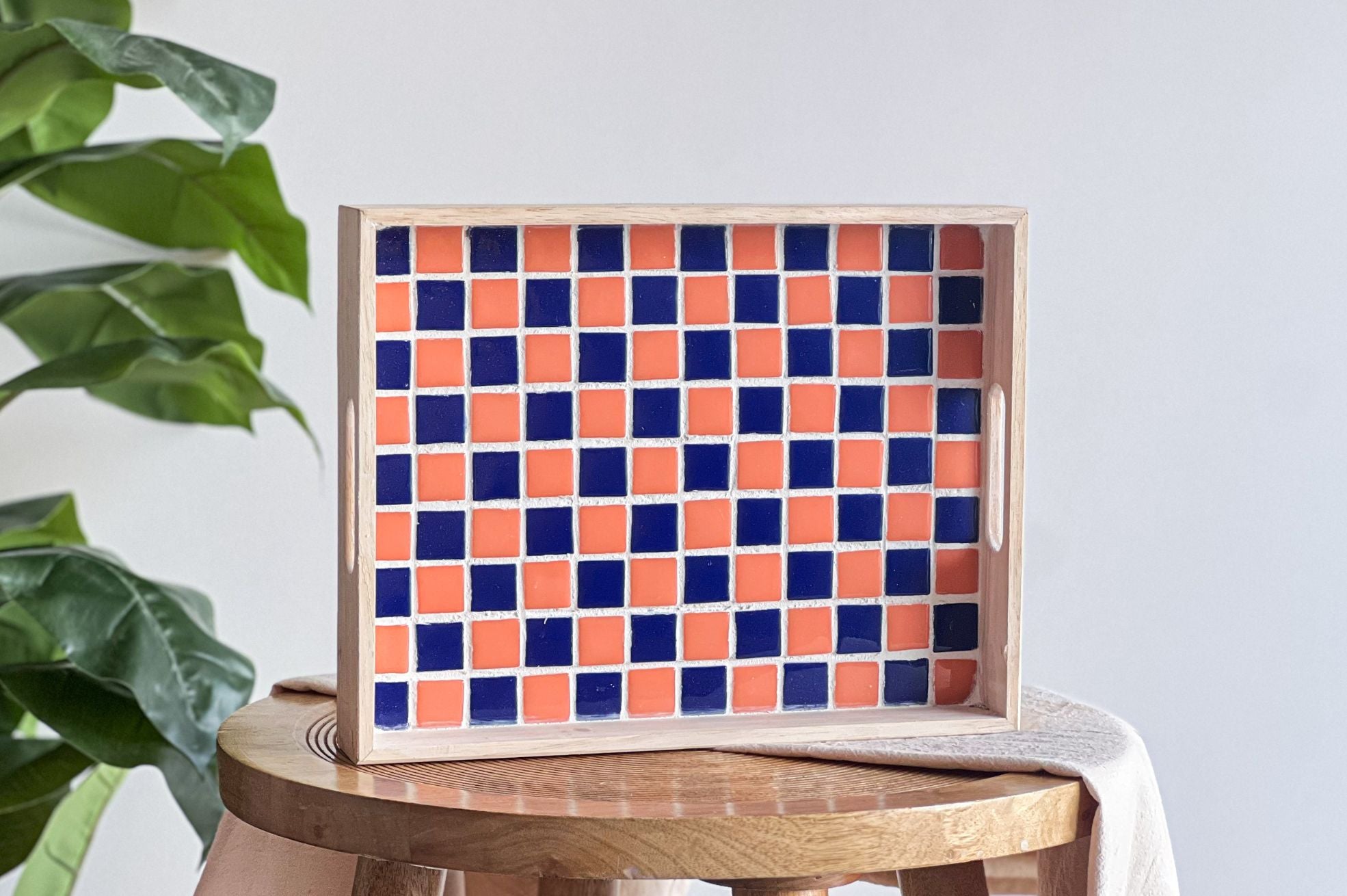 vierkante Mozaïek dienblad 